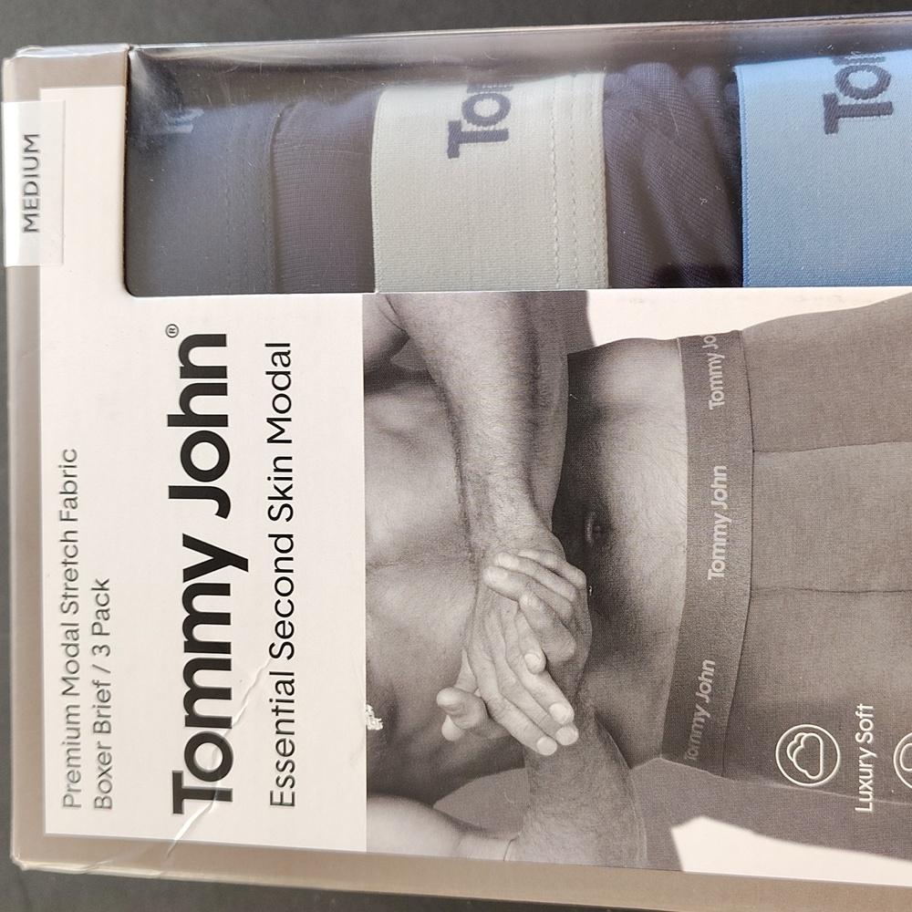 Tommy John Essential Modal Boxer Briefs - Navy Blue. - Picture 8 of 8